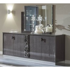 Camel Group Platinum Silver Birch Finish Glamour 4 Door Buffet Camel Group Platinum Silver Birch Finish Glamour 4 Door Buffet