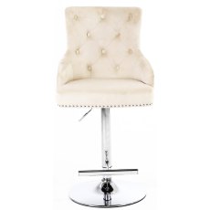 Majestic Mink Fabric Bar Stool