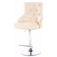 Majestic Mink Fabric Bar Stool