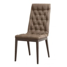 Camel Group Platinum Silver Birch Finish Capitone Dining Chair