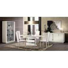 Camel Group Roma Slim White High Gloss 4 Door Buffet