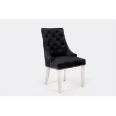 Majestic Black Velvet Dining Chair