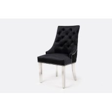 Majestic Black Velvet Dining Chair