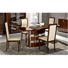 Camel Group Roma Walnut High Gloss Extending Dining Table