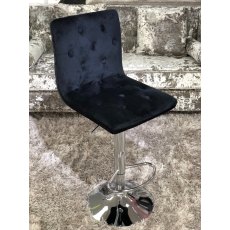 Elegant Black Fabric Bar Stool Elegant Black Fabric Bar Stool