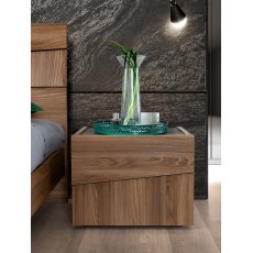 Camel Group Storm Walnut Finish Night Table Camel Group Storm Walnut Finish Night Table