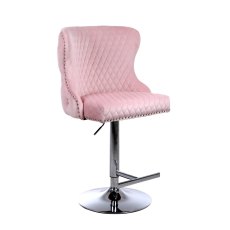 Valentino Pink Velvet Bar Stool Valentino Pink Velvet Bar Stool