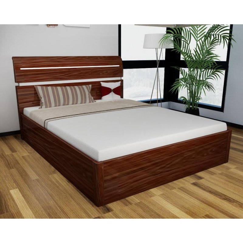 Dream Home Furnishings Regency High Gloss Storage Bed (Walnut)