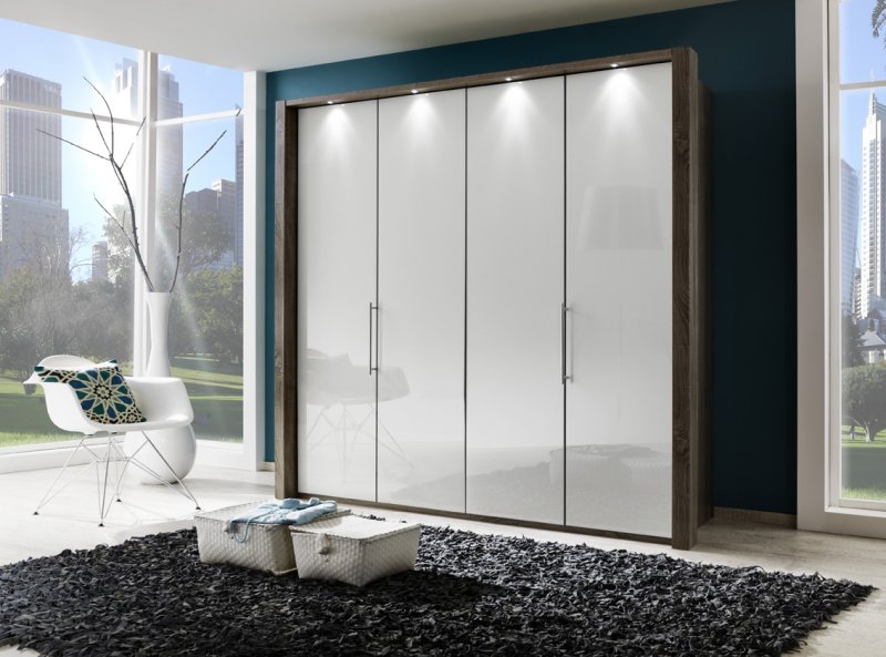 Wiemann German Furniture Wiemann Loft Bifold Panorama Wooden Wardrobe