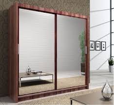 Dream Home Furnishings Queen Full Mirror Sliding Wardrobe With LED Light