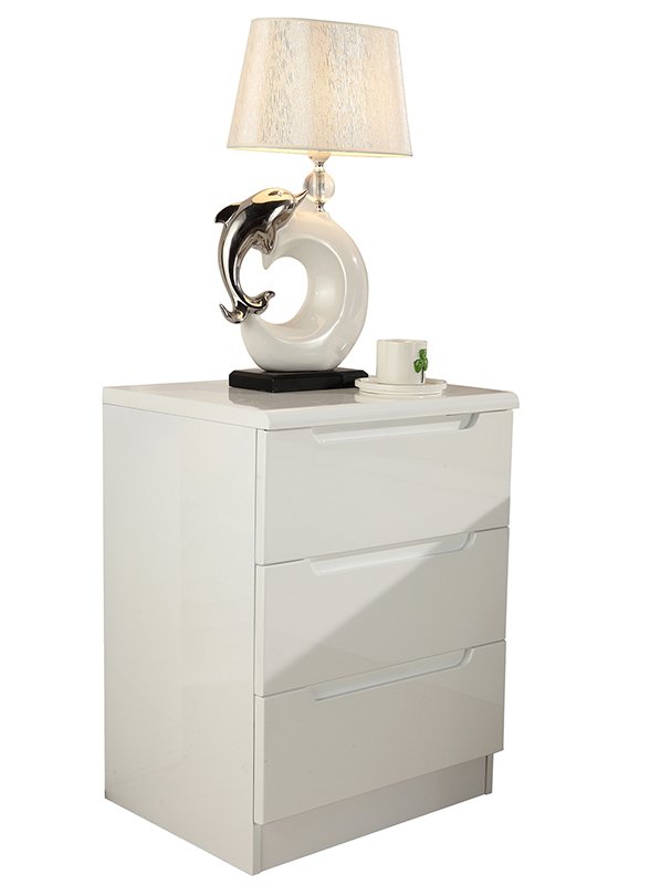 Dream Home Furnishings Rugby High Gloss Bedside