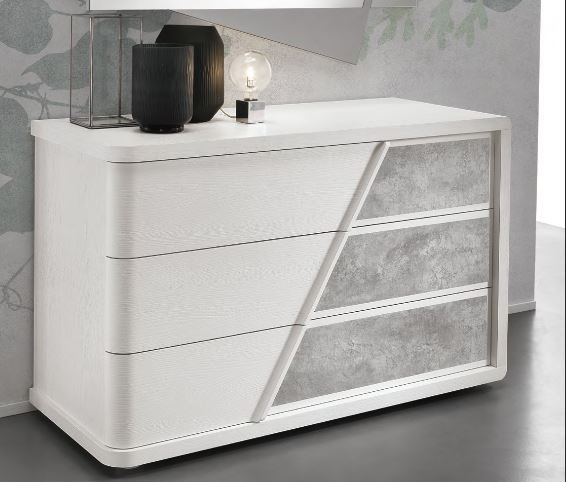 Euro Design Euro Design Orizzonte Grigio 3 Drawer Chest