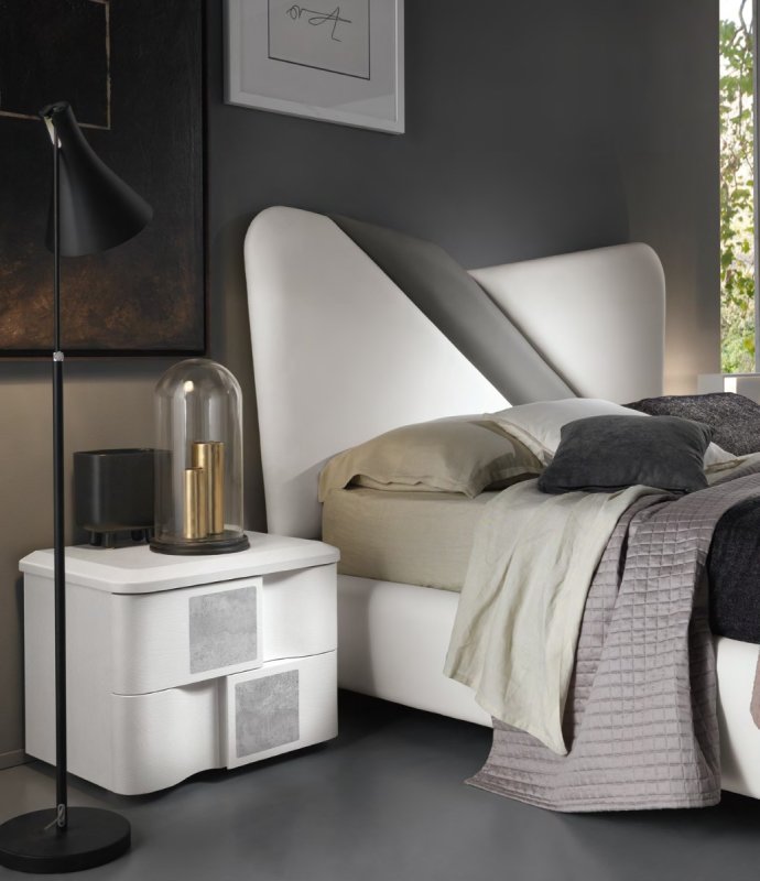 Euro Design Euro Design Levante Grigio Bedside Cabinet