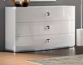 Euro Design Euro Design Kate 3 Drawer Curved Chest Of Drawers