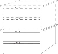 Wiemann German Furniture 2 Drawer Insert with Wooden Front

W 72.3cm x D 51.5cm x H 41cm