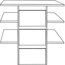 Wiemann German Furniture 3 Drawer Insert with Wooden Front

W 72.3cm x D 51.5cm x H 89cm