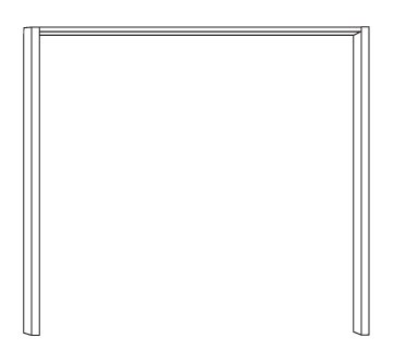 Wiemann German Furniture Passe-Partout Frame without Lighting for Wardrobe Width 50cm

W 56.4 cm x H 216cm x D 12.5cm