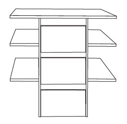 Wiemann German Furniture 3 Drawer Insert with Wooden Front

W 96.4cm x H 89cm x D 51.5cm