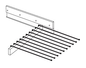 Wiemann German Furniture Pull-out Trouser Holder

W 45cm x H 10cm x D 50cm