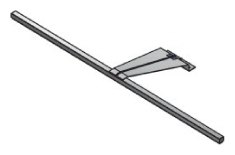 Wiemann German Furniture LED line light, silver                                          W 60cm x H 6cm x D 19cm