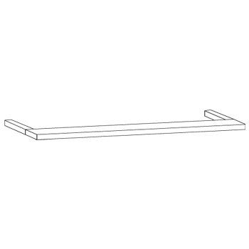 Wiemann German Furniture Cornice, without lights for width 250 cmW 250cm x H 3.2cm x D 12.5cm