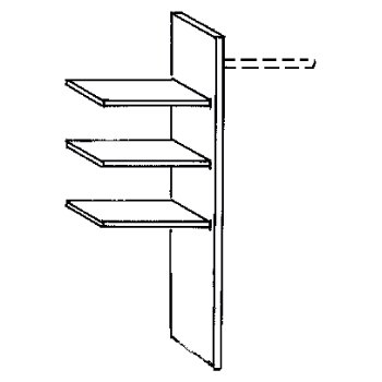 Wiemann German Furniture Laundry Shelf Insert

W 96.4cm x H 137cm x D 51.5cm
3 adjustable shelves, 1 clothes rail, 1 centre p