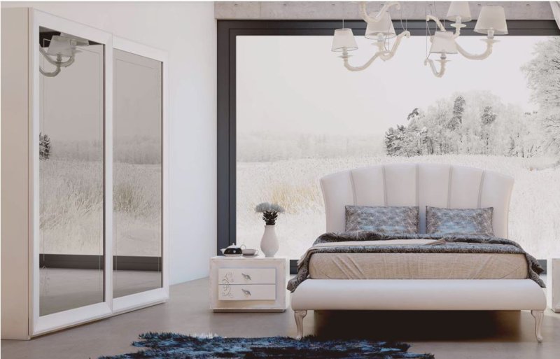 Euro Design Chanel 2 Drawer Bedside - White - Dream Furnishings