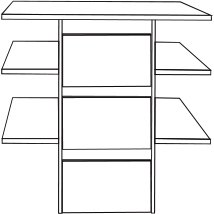 Wiemann German Furniture 3 Drawer Insert with Wooden Front for compartment width 96.4 cm

W 96.4cm x H 51.5cm x D 64.3cm