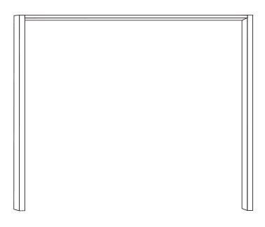 Wiemann German Furniture Passe-partout Frame without Lighting for Width 150cm in Carcase colour without dual depth

W 156.4cm