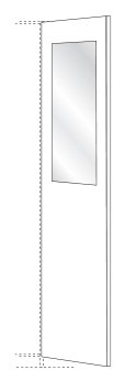 Wiemann German Furniture Interior mirror
W 36cm x H 80cm x D 1cm