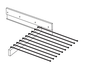 Wiemann German Furniture Pull-out Trouser Holder

W 45cm x H 10cm x D 50cm