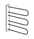 Wiemann German Furniture Tie and Belt Rack

W 30cm x H 27cm x D 9cm