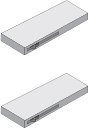 Wiemann German Furniture Self-Closing Mechanism with Buffering for Outer Doors (Pair)W 24cm x H 2cm x D 11cm