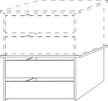 Wiemann German Furniture 2 Drawer Insert with Wooden Front Stackable and Height Adjustable

W 80.1cm x H 41cm x D 51.5cm