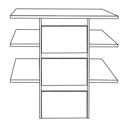 Wiemann German Furniture 3 Drawer Insert with Wooden Front

W 96.4cm x H 89cm x D 52cm