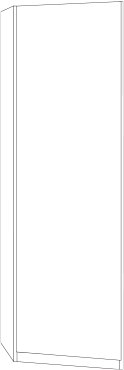 Wiemann German Furniture End unitsFor placing on left Front glass white