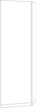 Wiemann German Furniture End unitsFor placing on right Front glass white