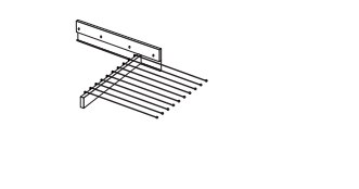 Wiemann German Furniture Trouser holder                                              W 45cm x H 10cm x D 50cm