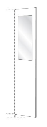 Wiemann German Furniture Interior mirror

W 36cm x H 80cm x D 1cm