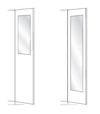 Wiemann German Furniture Interior mirror

W 36cm x H 80cm x D 1cm