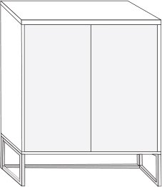 Mirror  Door Bay for Wardrobe W 300cm H 236cm