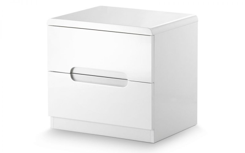 Julian Bowen Julian Bowen Manhattan 2 Drawer Bedside - White