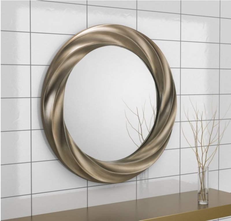 Julian Bowen JULIAN BOWEN ANDANTE ROUND SILVER WALL MIRROR