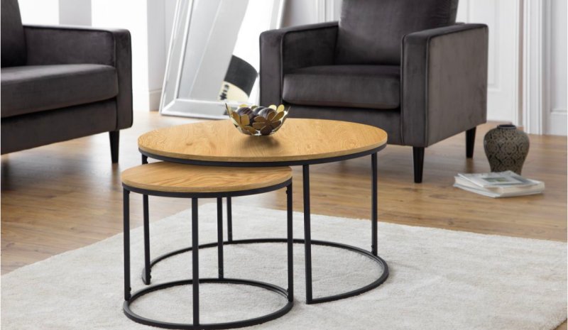 Julian Bowen Julian Bowen Bellini Round Nesting Coffee Table