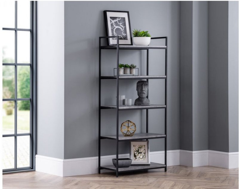 Julian Bowen JULIAN BOWEN STATEN TALL CONCRETE BOOKCASE