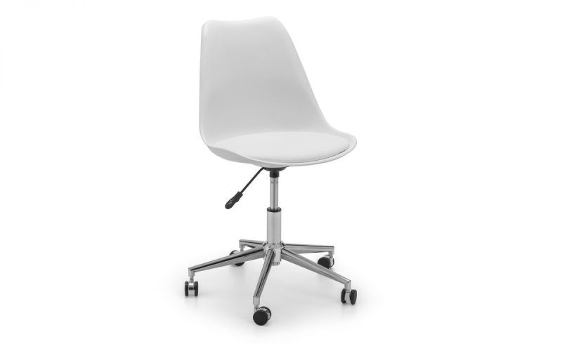 Julian Bowen Julian Bowen Erika Office Chair - White/Chrome