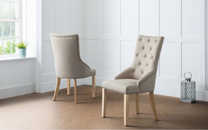 Julian Bowen JULIAN BOWEN LOIRE BUTTON BACK CHAIR