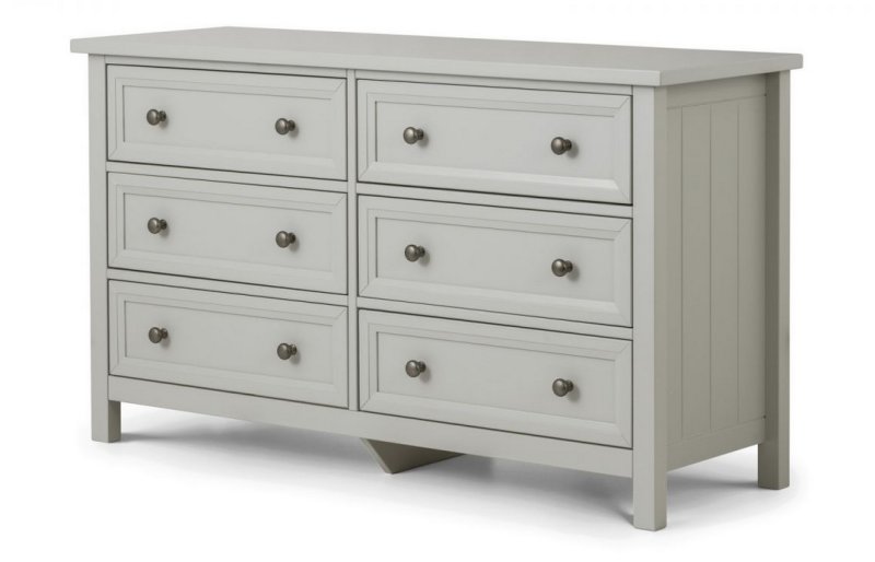 Julian Bowen JULIAN BOWEN MAINE 6 DRAWER WIDE CHEST