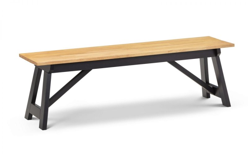 Julian Bowen Julian Bowen Hockley Black/Oak Bench