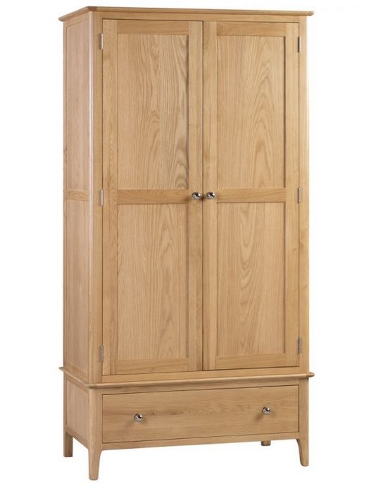 Julian Bowen JULIAN BOWEN COTSWOLD 2 DOOR 1 DRAWER WARDROBE